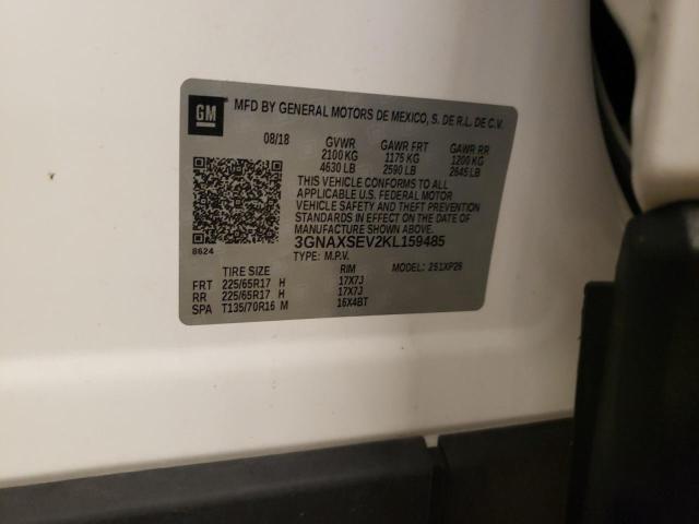 2019 Chevrolet Equinox Ls VIN: 3GNAXSEV2KL159485 Lot: 53639314