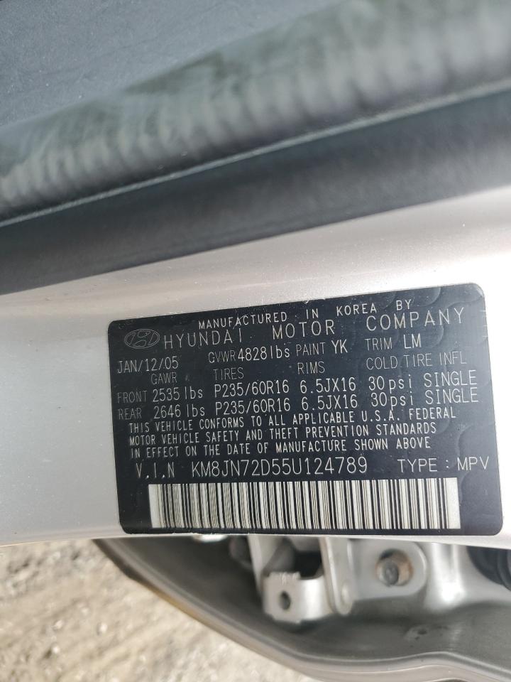 KM8JN72D55U124789 2005 Hyundai Tucson Gls