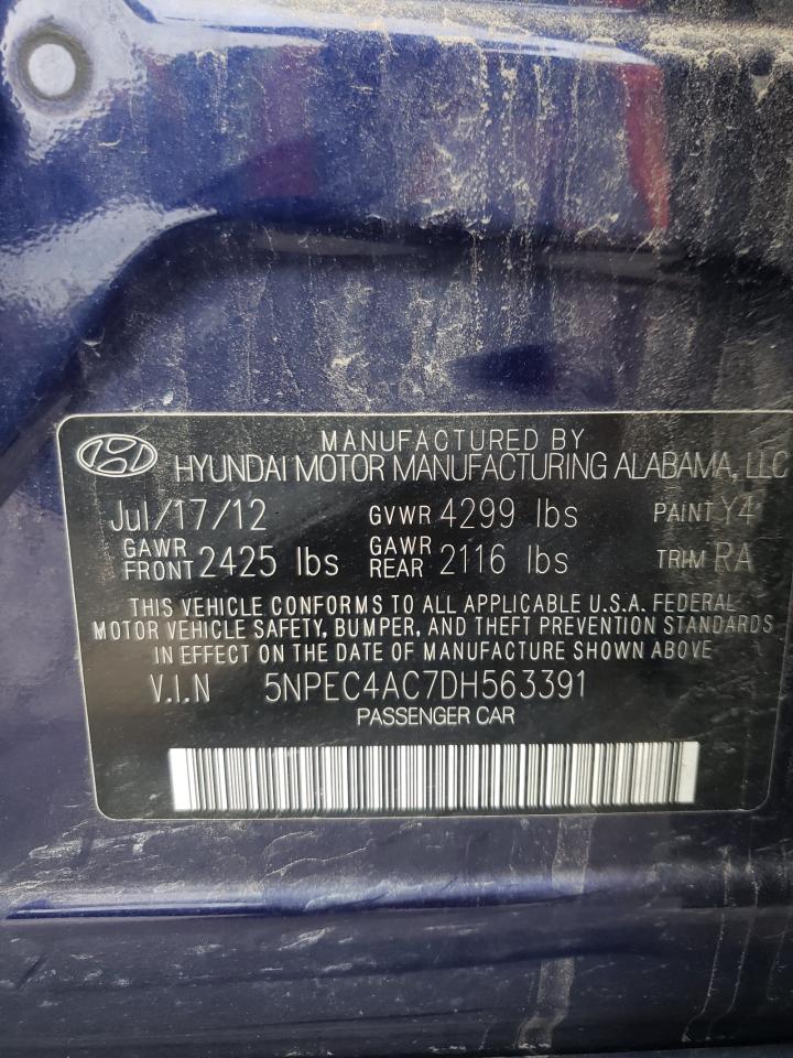 5NPEC4AC7DH563391 2013 Hyundai Sonata Se