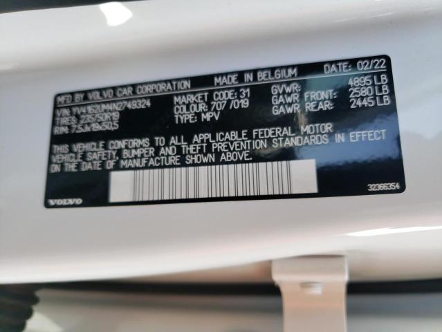 2022 Volvo Xc40 T5 R-Design VIN: YV4162UM4N2749324 Lot: 56346084