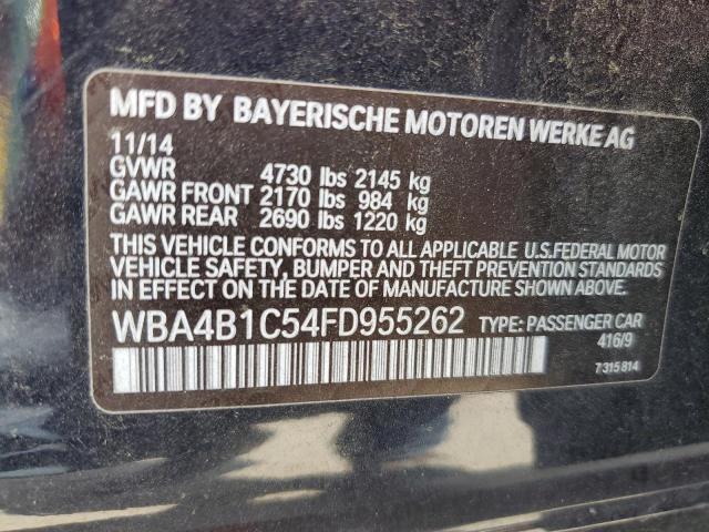 2015 BMW 435 I GRAN - WBA4B1C54FD955262
