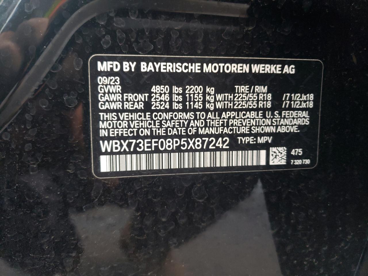 WBX73EF08P5X87242 2023 BMW X1 xDrive28I