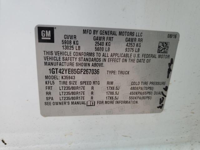 2016 GMC SIERRA K35 - 1GT42YE85GF267036