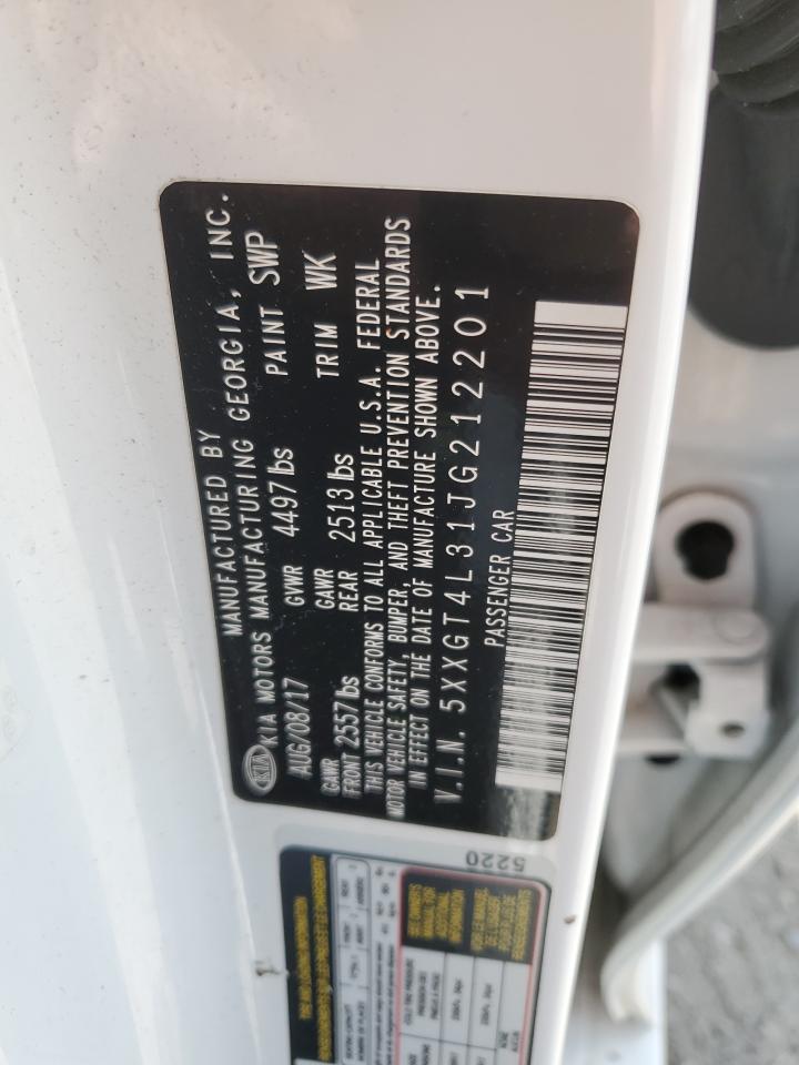 5XXGT4L31JG212201 2018 Kia Optima Lx