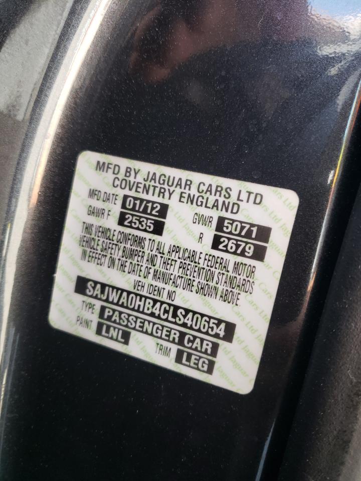 SAJWA0HB4CLS40654 2012 Jaguar Xf Portfolio