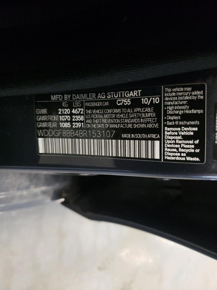 WDDGF8BB4BR153107 2011 Mercedes-Benz C 300 4Matic