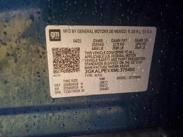 2021 GMC Terrain Slt VIN: 3GKALPEVXML375450 Lot: 53139794