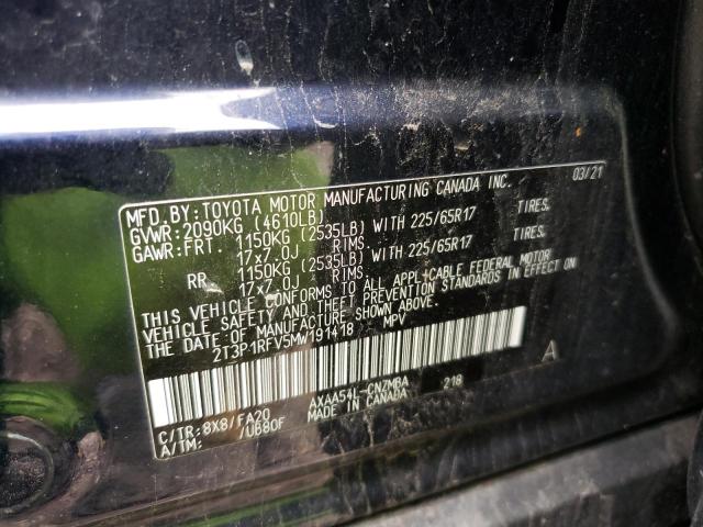 2021 TOYOTA RAV4 XLE - 2T3P1RFV5MW191418