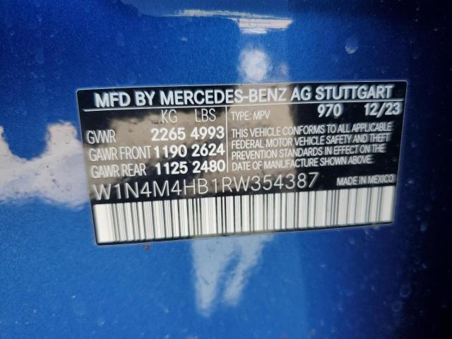 VIN W1N4M4HB1RW354387 2024 Mercedes-Benz GLB-Class,... no.13