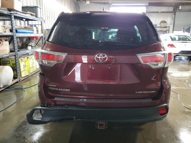 VIN 5TDDKRFH9ES036593 2014 Toyota Highlander, Limited no.6