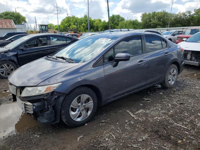 Lot #2535455852 2014 HONDA CIVIC LX salvage car