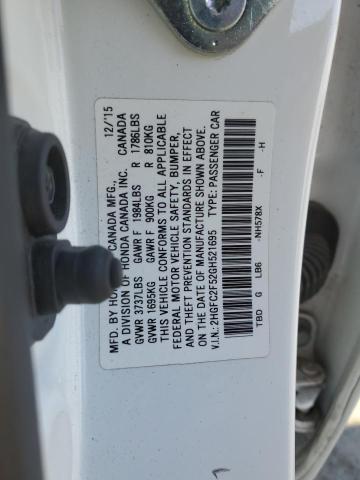 2016 HONDA CIVIC LX - 2HGFC2F52GH521695