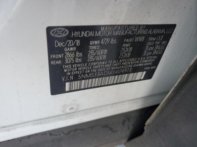 2019 HYUNDAI SANTA FE S - 5NMS33AD5KH074973