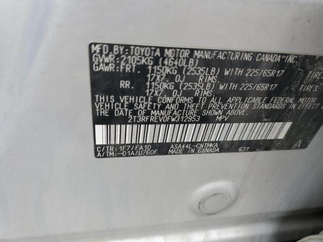 2015 TOYOTA RAV4 XLE - 2T3RFREV0FW312953