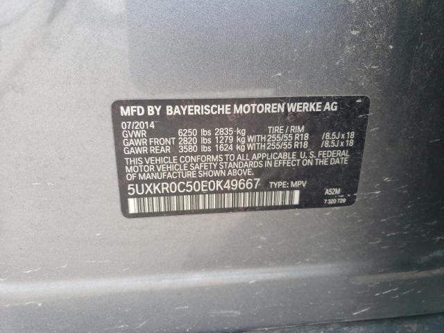 VIN 5UXKR0C50E0K49667 2014 BMW X5, Xdrive35I no.13