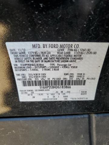2013 Ford Taurus Sel VIN: 1FAHP2E84DG183866 Lot: 56901054