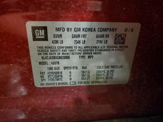 KL4CJASBXGB620006 2016 BUICK ENCORE - Image 13