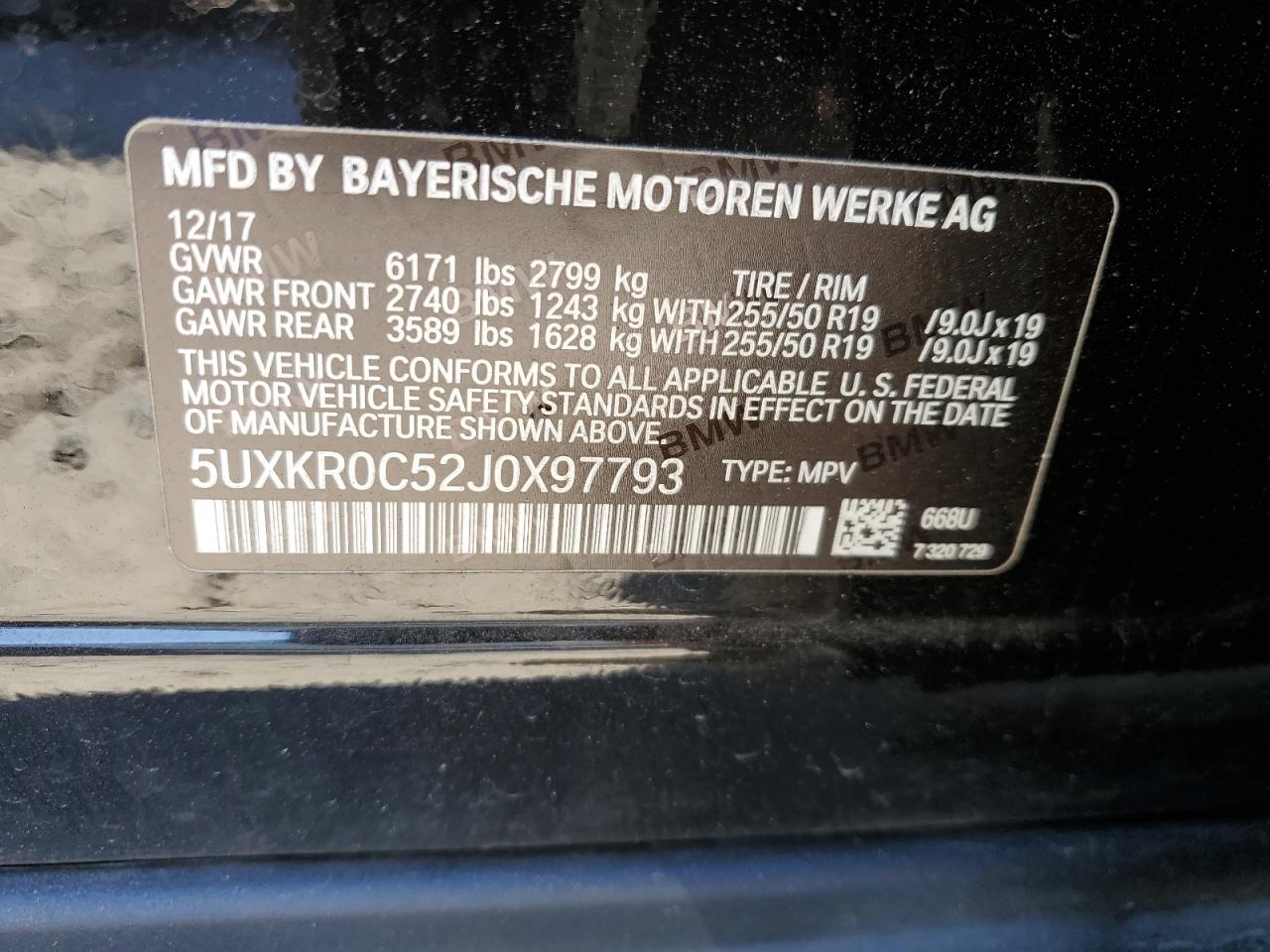 5UXKR0C52J0X97793 2018 BMW X5 xDrive35I