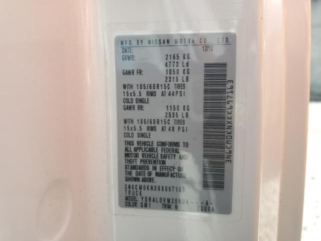 2019 Nissan Nv200 2.5S VIN: 3N6CM0KNXKK697163 Lot: 55894094