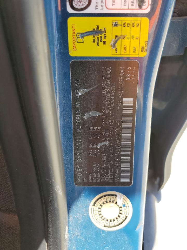 WMWZB3C54CWM02080 2012 Mini Cooper Countryman