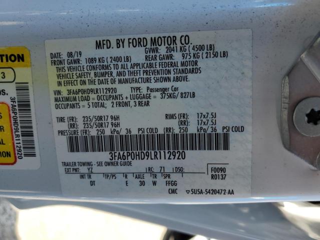 3FA6P0HD9LR112920 Ford Fusion SE 13