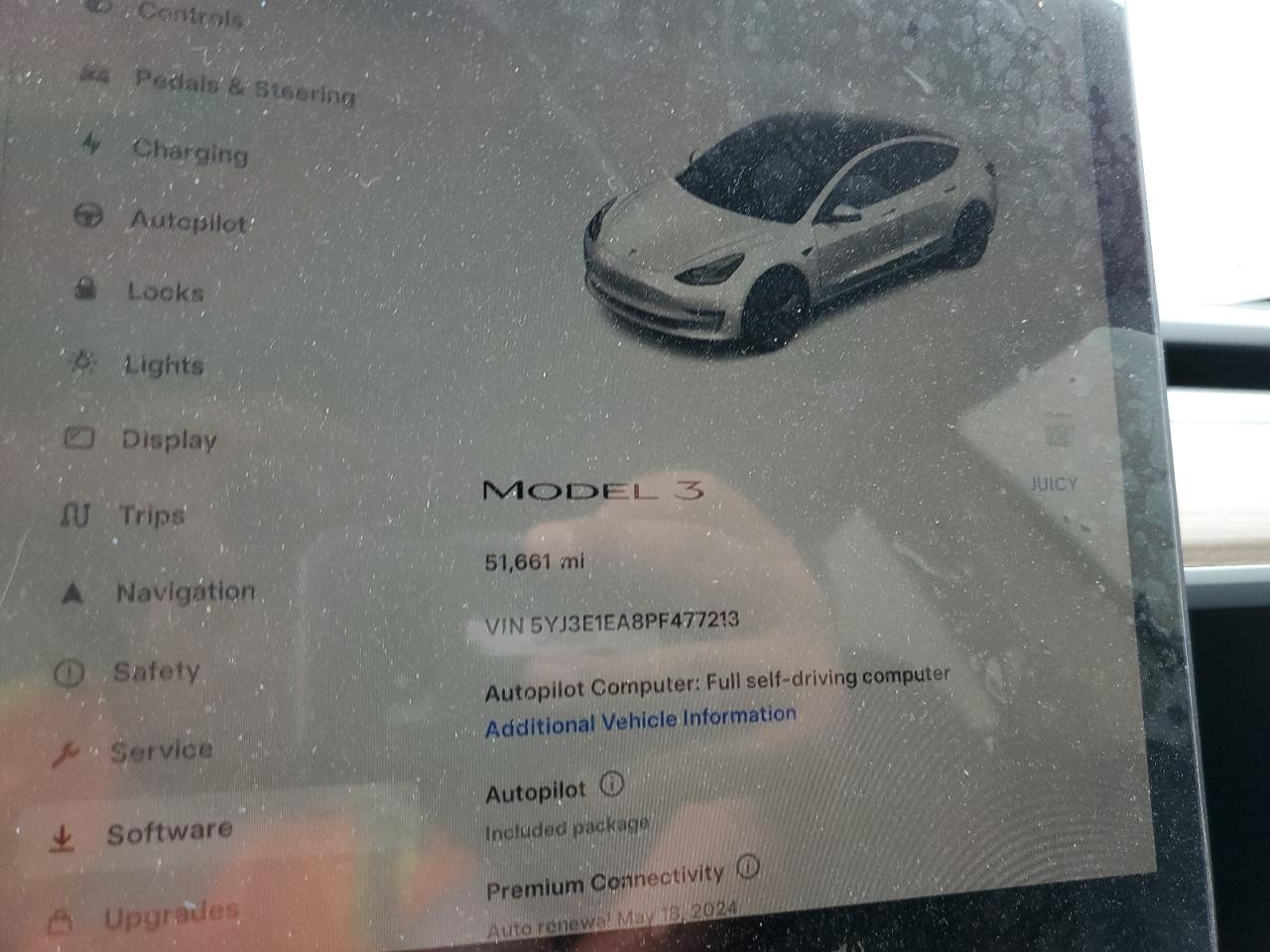 5YJ3E1EA8PF477213 2023 Tesla Model 3