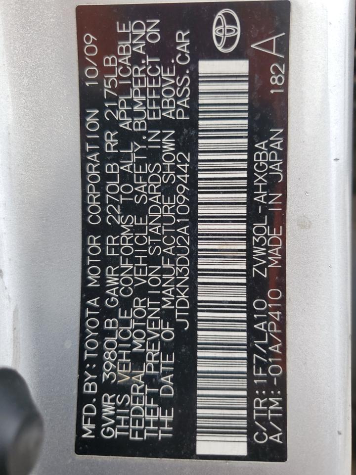 JTDKN3DU2A1099442 2010 Toyota Prius