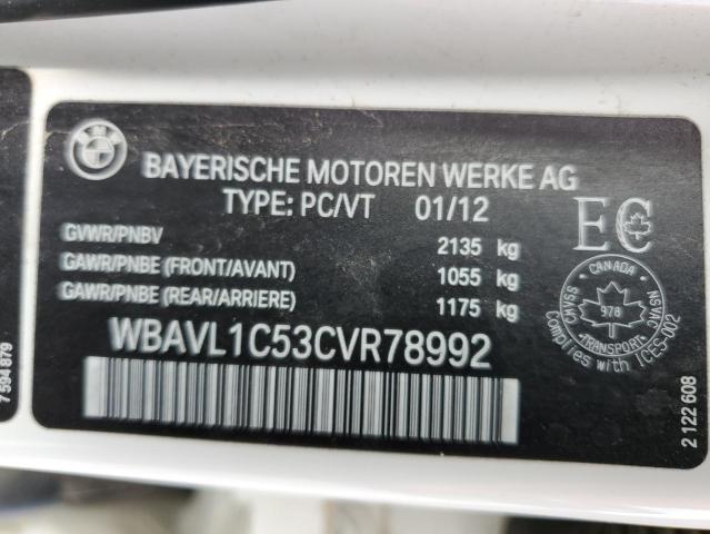 2012 BMW X1 xDrive28I VIN: WBAVL1C53CVR78992 Lot: 55410334