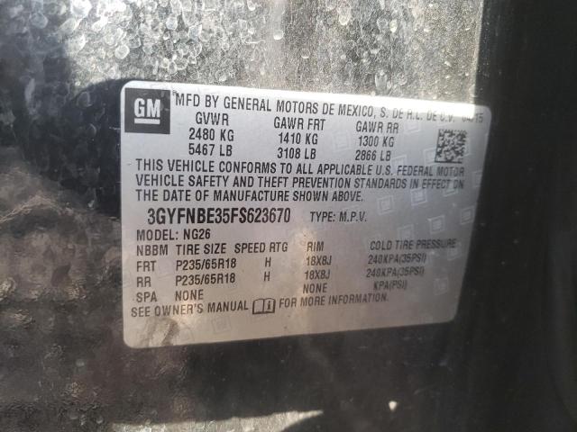 2015 Cadillac Srx Luxury Collection VIN: 3GYFNBE35FS623670 Lot: 56630794