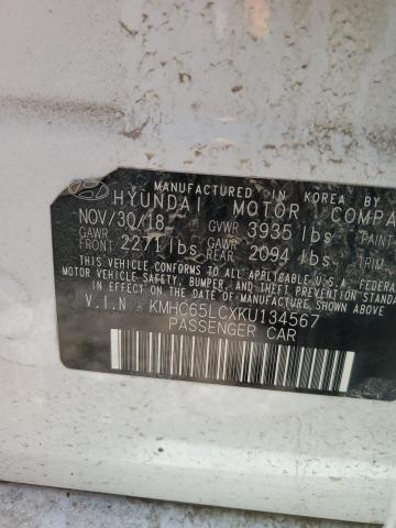 Lot #2505462046 2019 HYUNDAI IONIQ salvage car