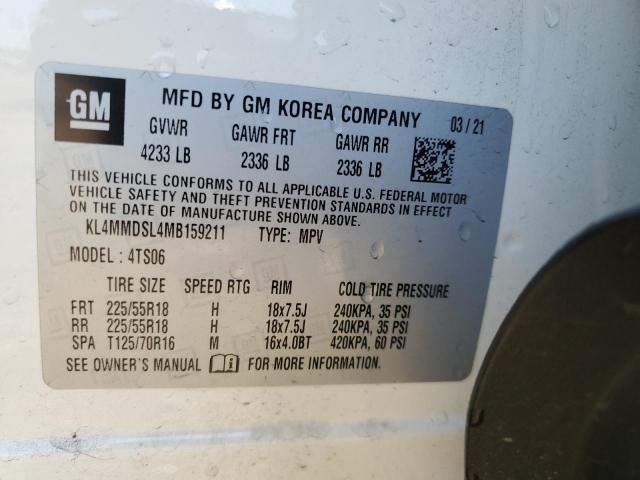 2021 Buick Encore Gx Select VIN: KL4MMDSL4MB159211 Lot: 53304324