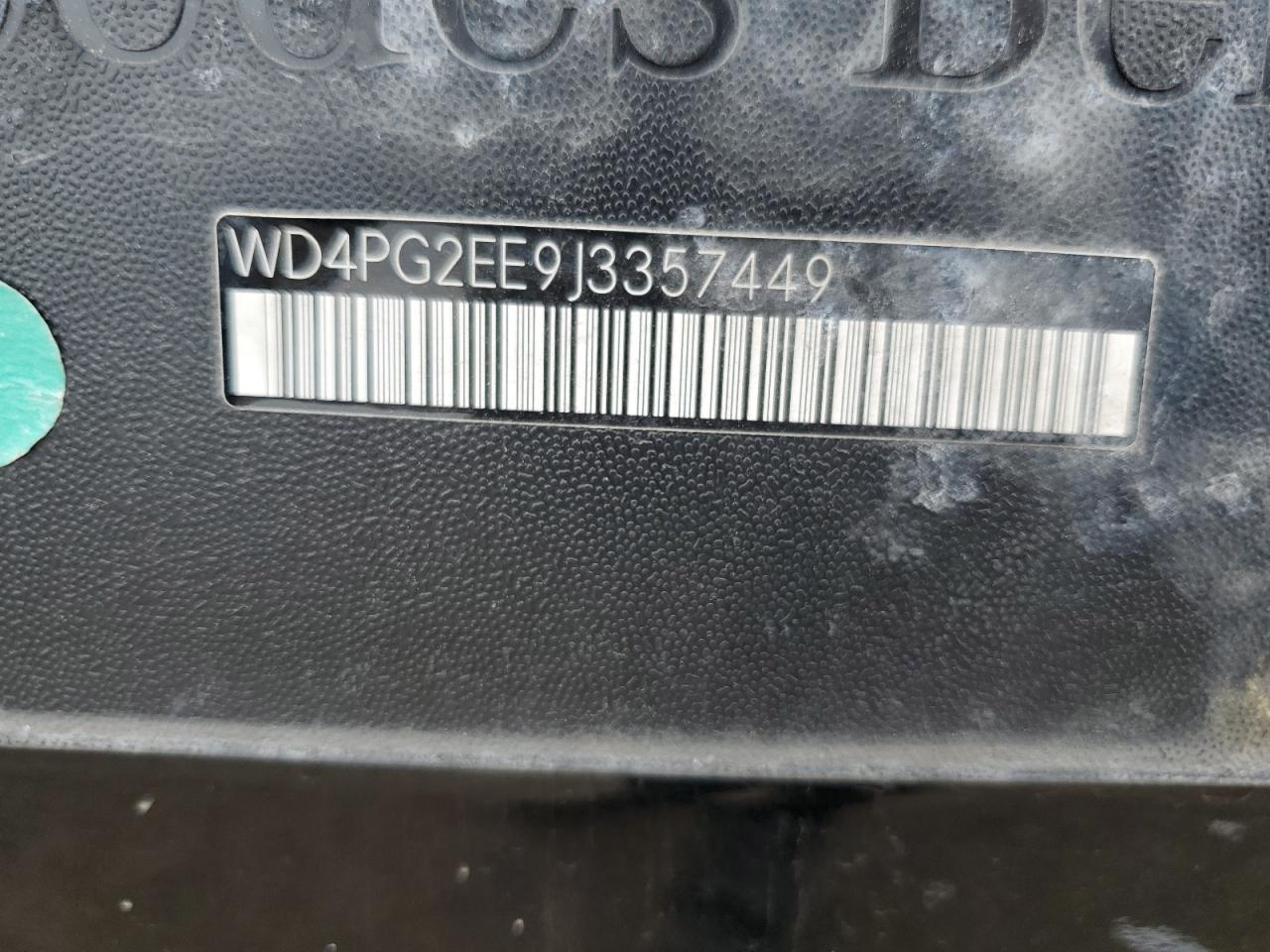 WD4PG2EE9J3357449 2018 Mercedes-Benz Metris