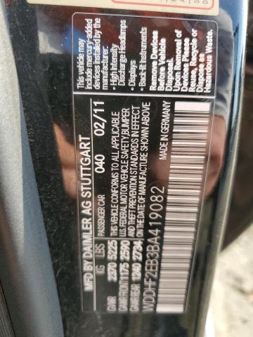 2011 Mercedes-Benz E 350 Bluetec VIN: WDDHF2EB3BA419082 Lot: 53994164