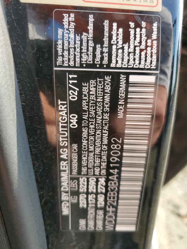 WDDHF2EB3BA419082 2011 Mercedes-Benz E 350 Bluetec