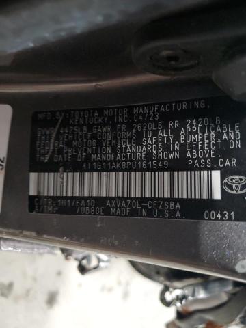 VIN 4T1G11AK8PU161549 2023 Toyota Camry, Se Night S... no.12