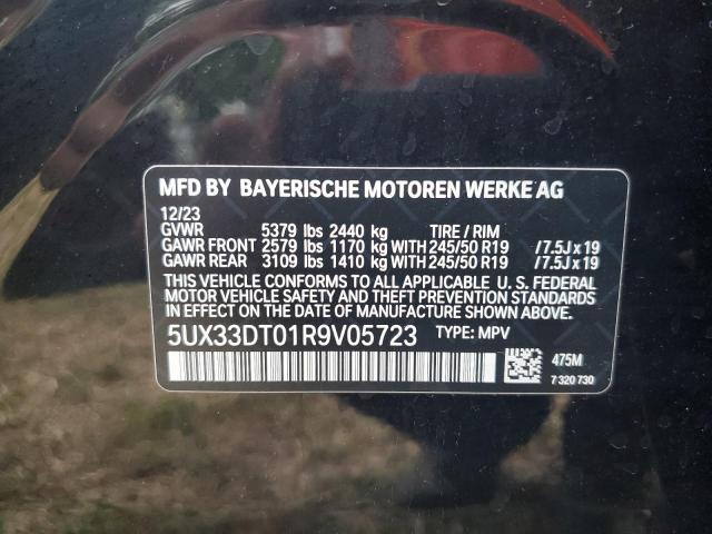 2024 BMW X4 xDrive30I VIN: 5UX33DT01R9V05723 Lot: 54092484