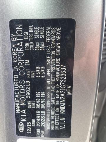 2016 Kia Soul VIN: KNDJN2A21G7323637 Lot: 56087234