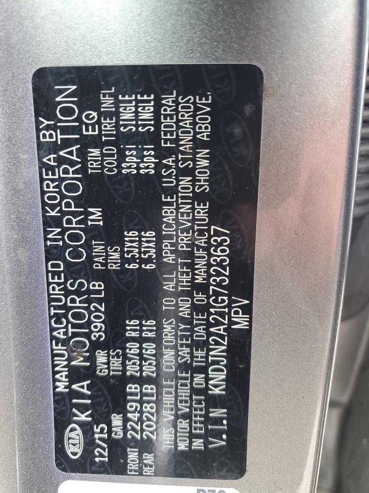 KNDJN2A21G7323637 2016 Kia Soul