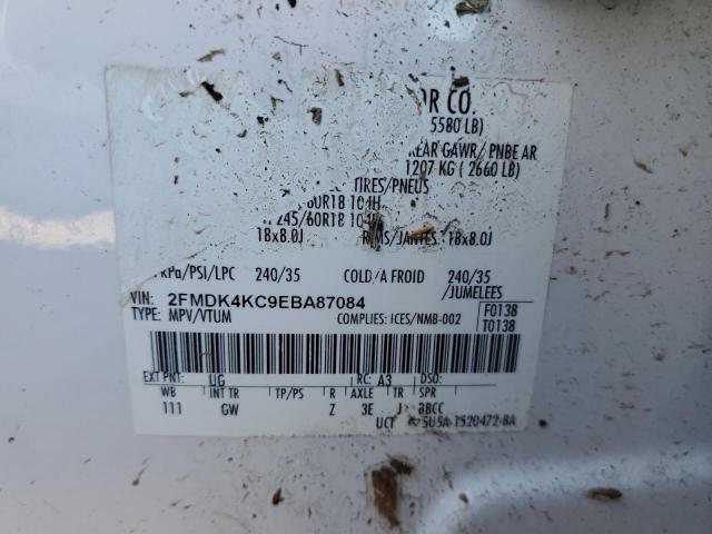 2014 Ford Edge Limited VIN: 2FMDK4KC9EBA87084 Lot: 56341444