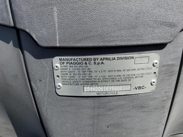 2009 APRILIA SPORTCITY ZD4VBC0169S000360