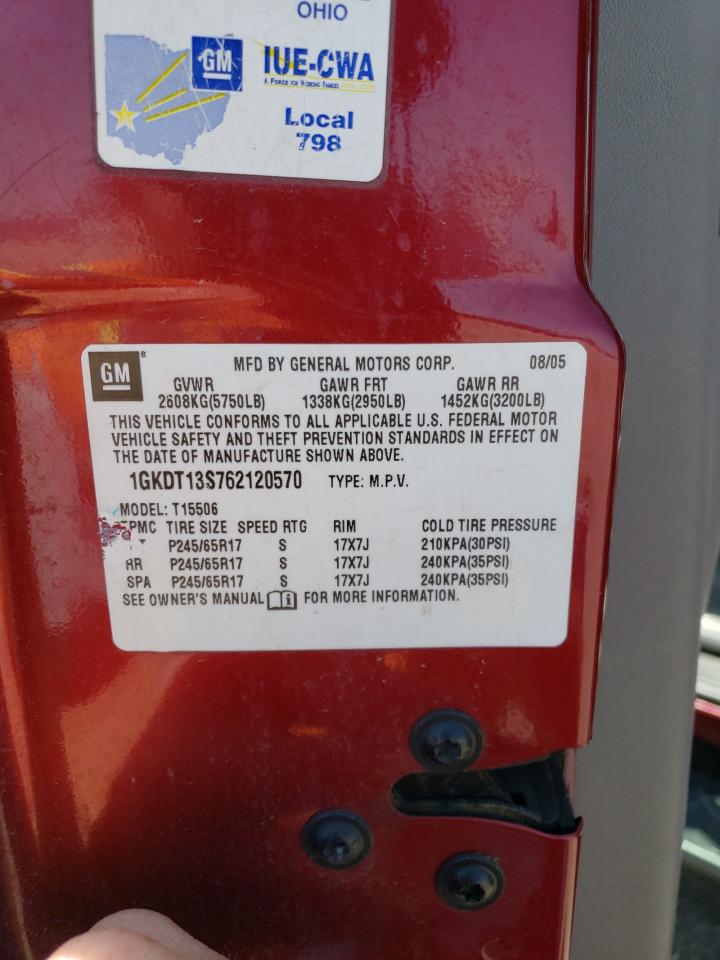 1GKDT13S762120570 2006 GMC Envoy