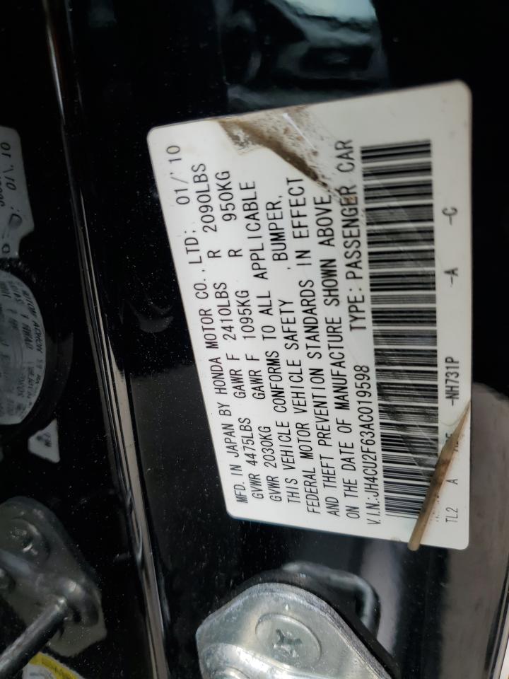 JH4CU2F63AC019598 2010 Acura Tsx