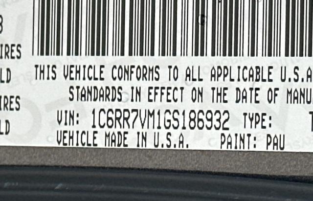 2016 Ram 1500 Laramie VIN: 1C6RR7VM1GS186932 Lot: 55741784