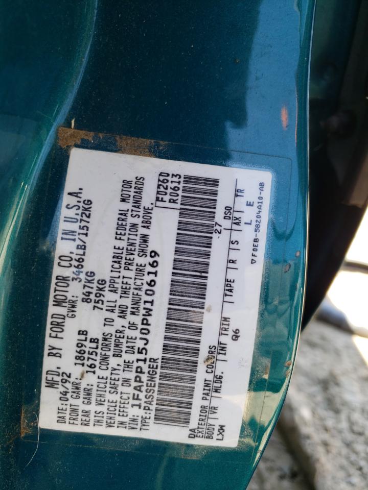 1FAPP15J0PW106169 1993 Ford Escort Lx