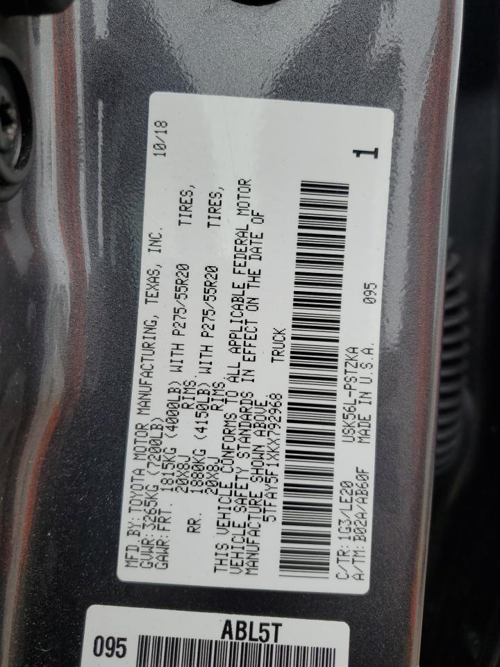 5TFAY5F1XKX792968 2019 Toyota Tundra Crewmax 1794