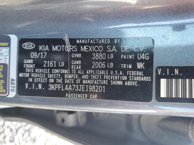 2018 Kia Forte Lx VIN: 3KPFL4A73JE198201 Lot: 55287124