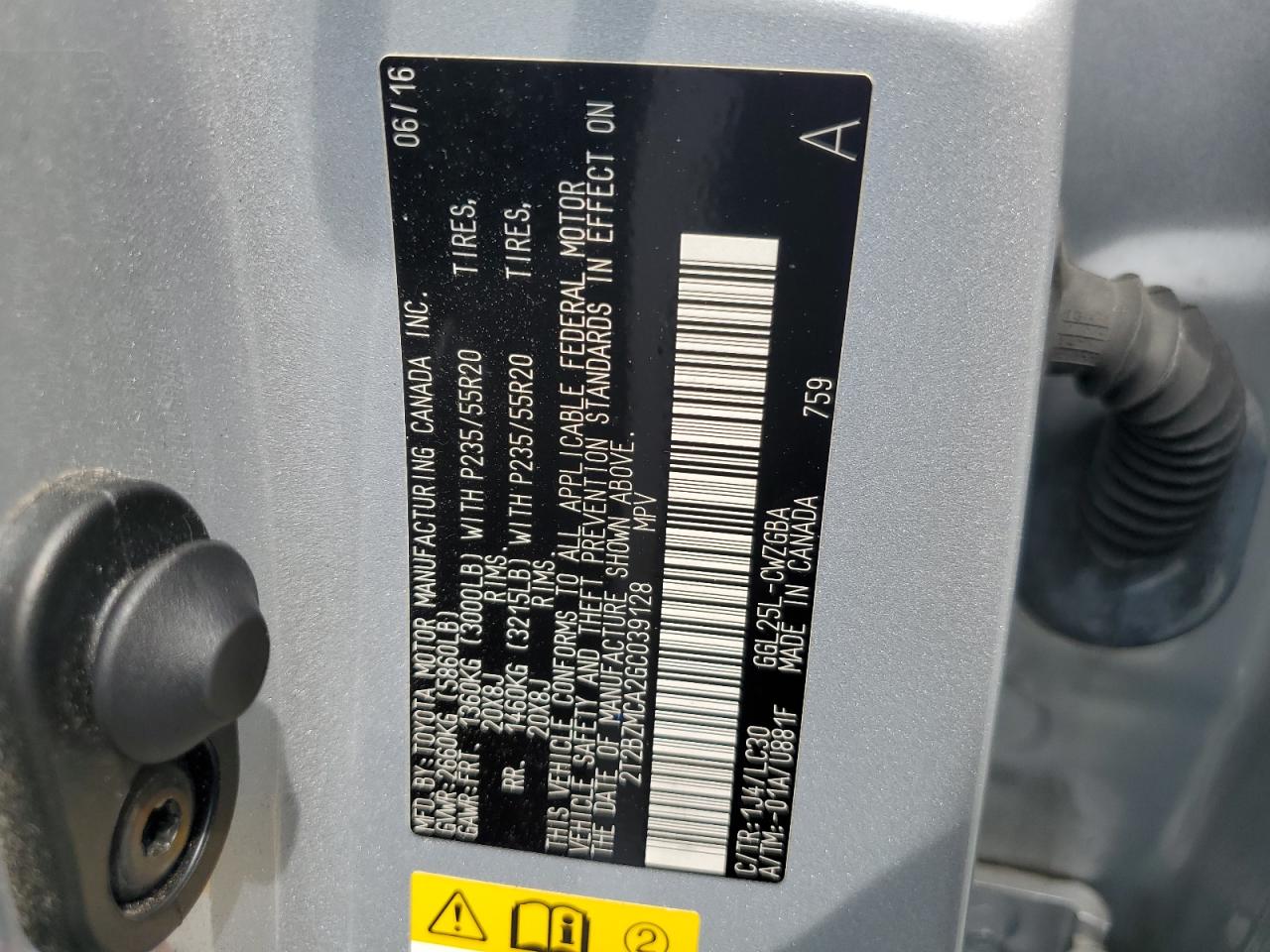 2T2BZMCA2GC039128 2016 Lexus Rx 350 Base