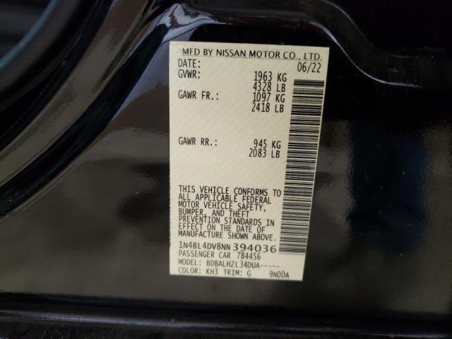 2022 Nissan Altima Sv VIN: 1N4BL4DV8NN394036 Lot: 54219334