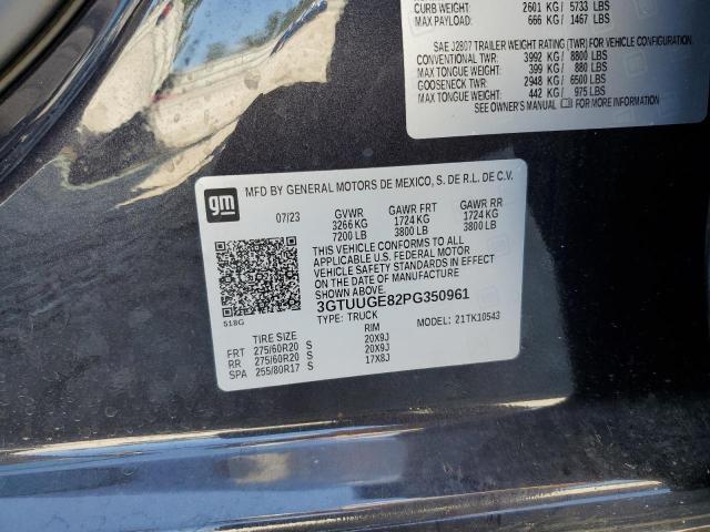 2023 GMC Sierra K1500 Denali VIN: 3GTUUGE82PG350961 Lot: 54195164