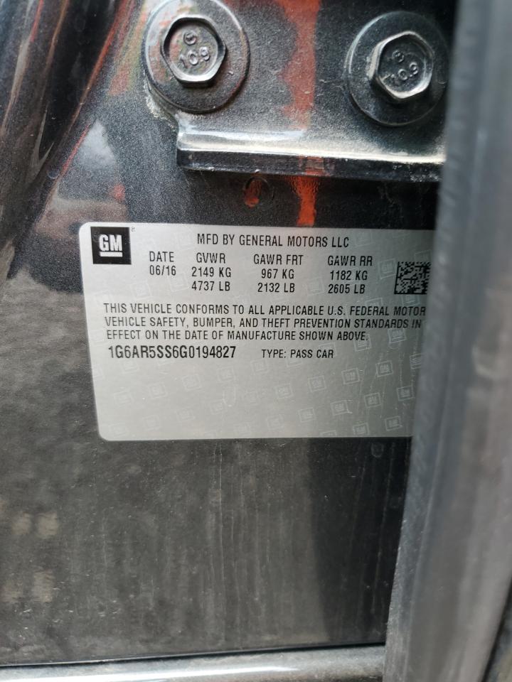 1G6AR5SS6G0194827 2016 Cadillac Cts Luxury Collection